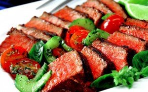 warm steak salad