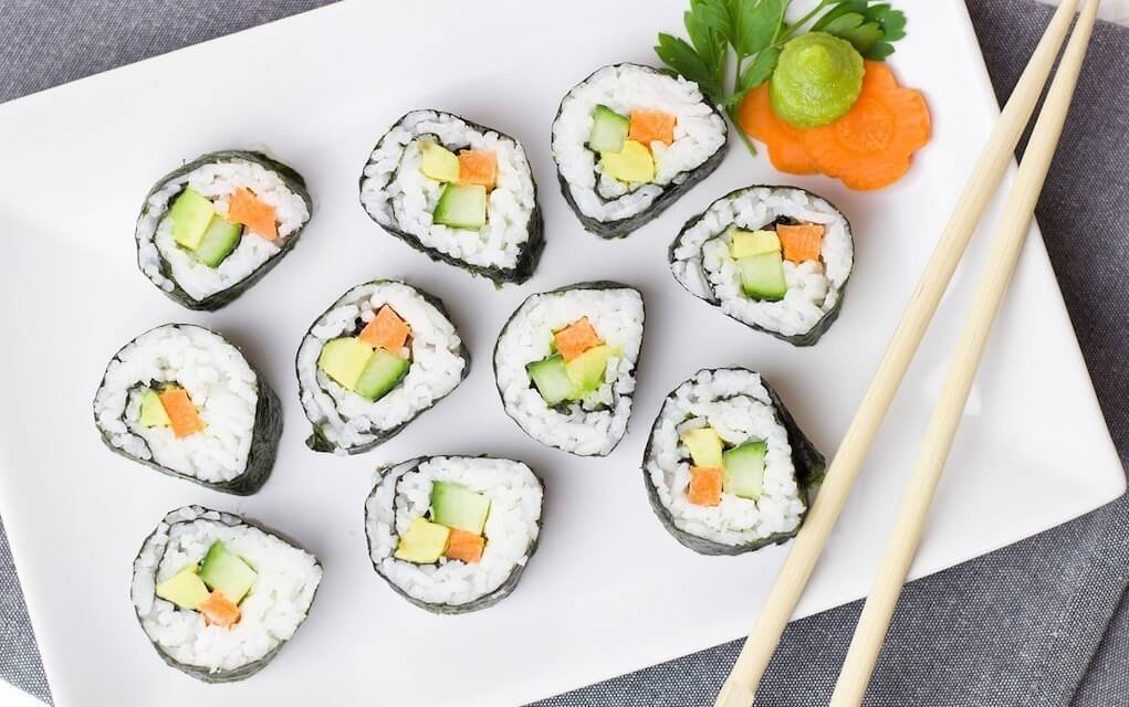 lunch box ideas sushi plate