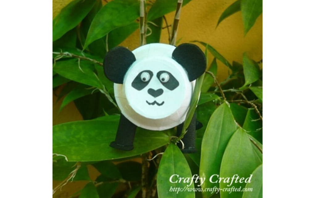 panda bottle craft - Mykidstime