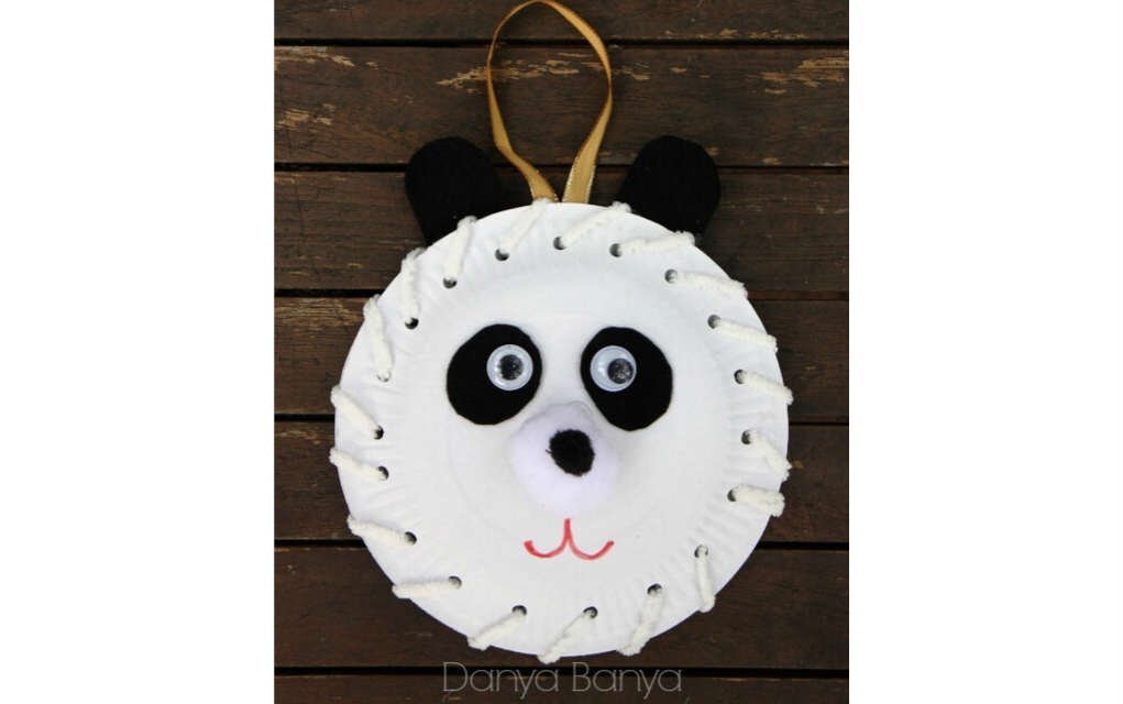 panda plate craft - Mykidstime