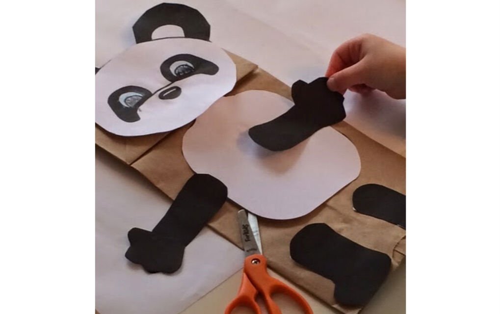 panda puppet craft - Mykidstime