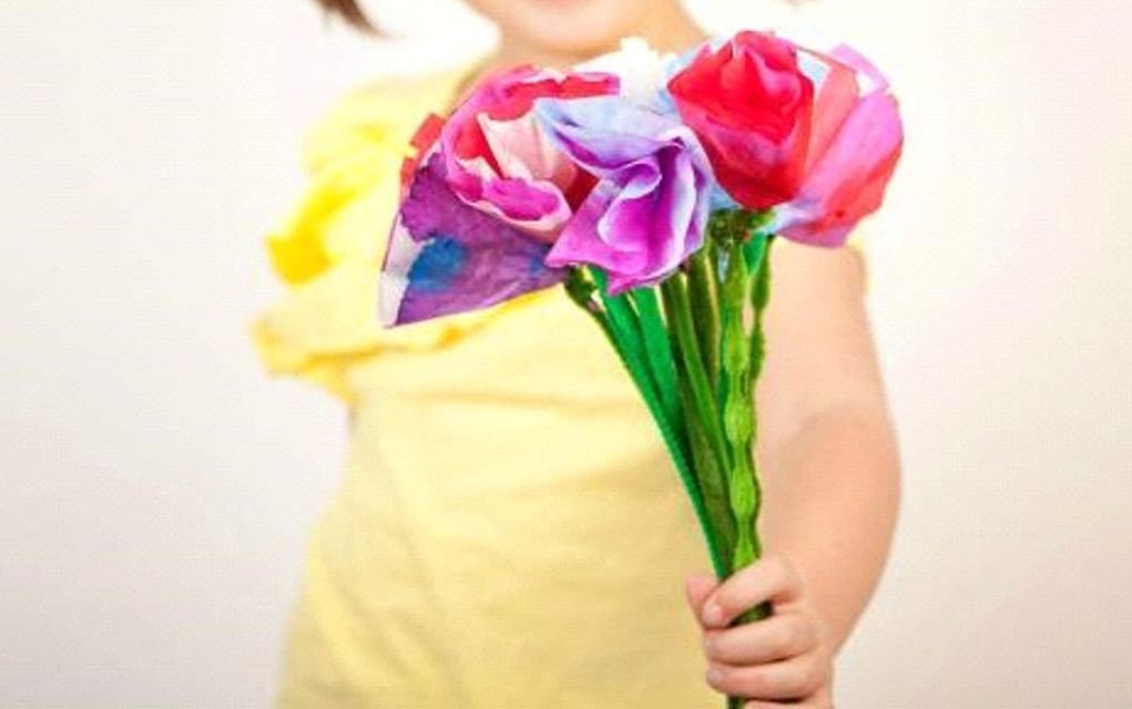 liquid watercolour flowers