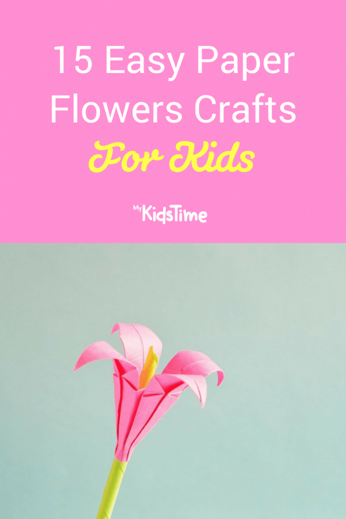 Easy paper flowers pinterest graphic