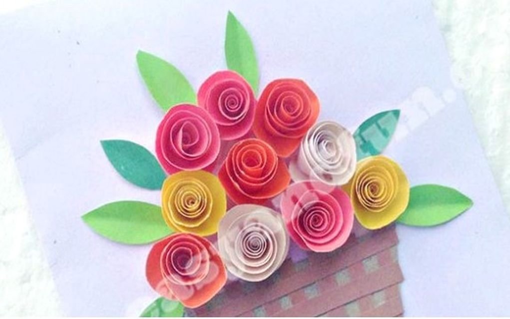 rolled paper roses