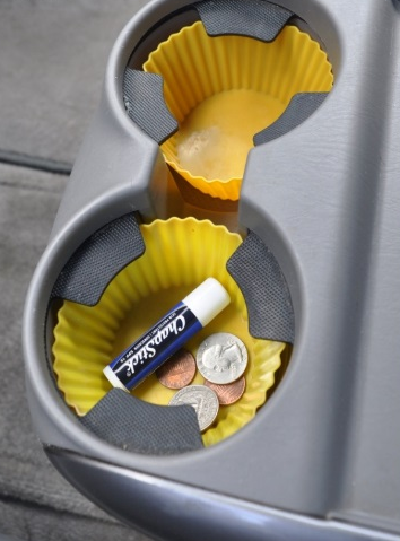 cupcake holders car hacks