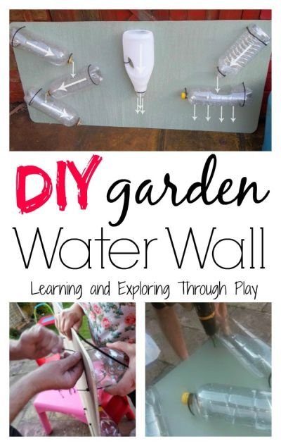 DIY Garden Water Wall fun summer activities for kids