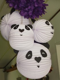 Panda lanterns