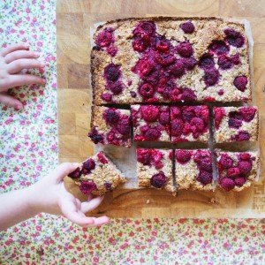 lovely little lunchbox raspberry oat bars