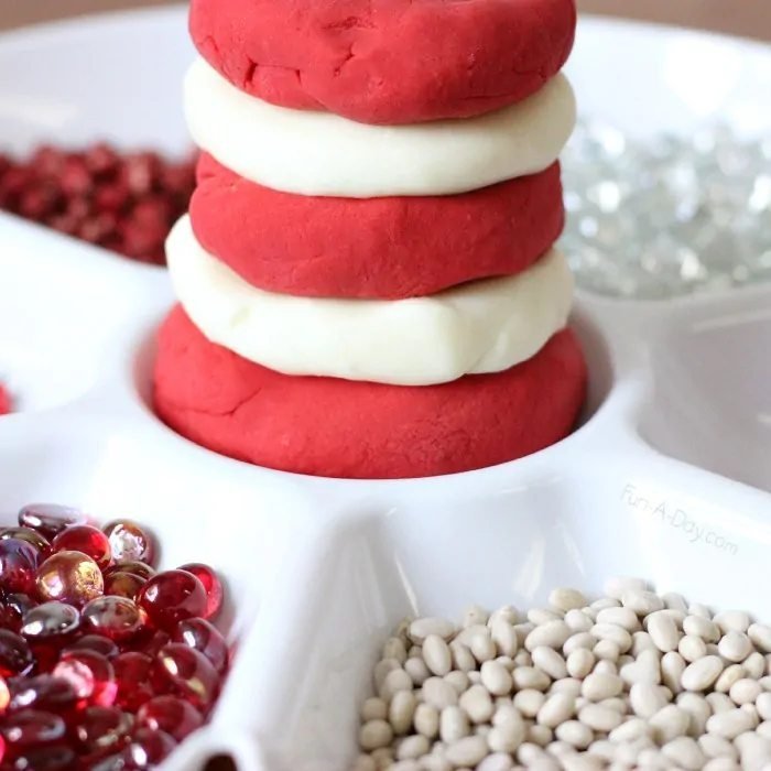 cat in the hat playdough for dr seuss sensory activities