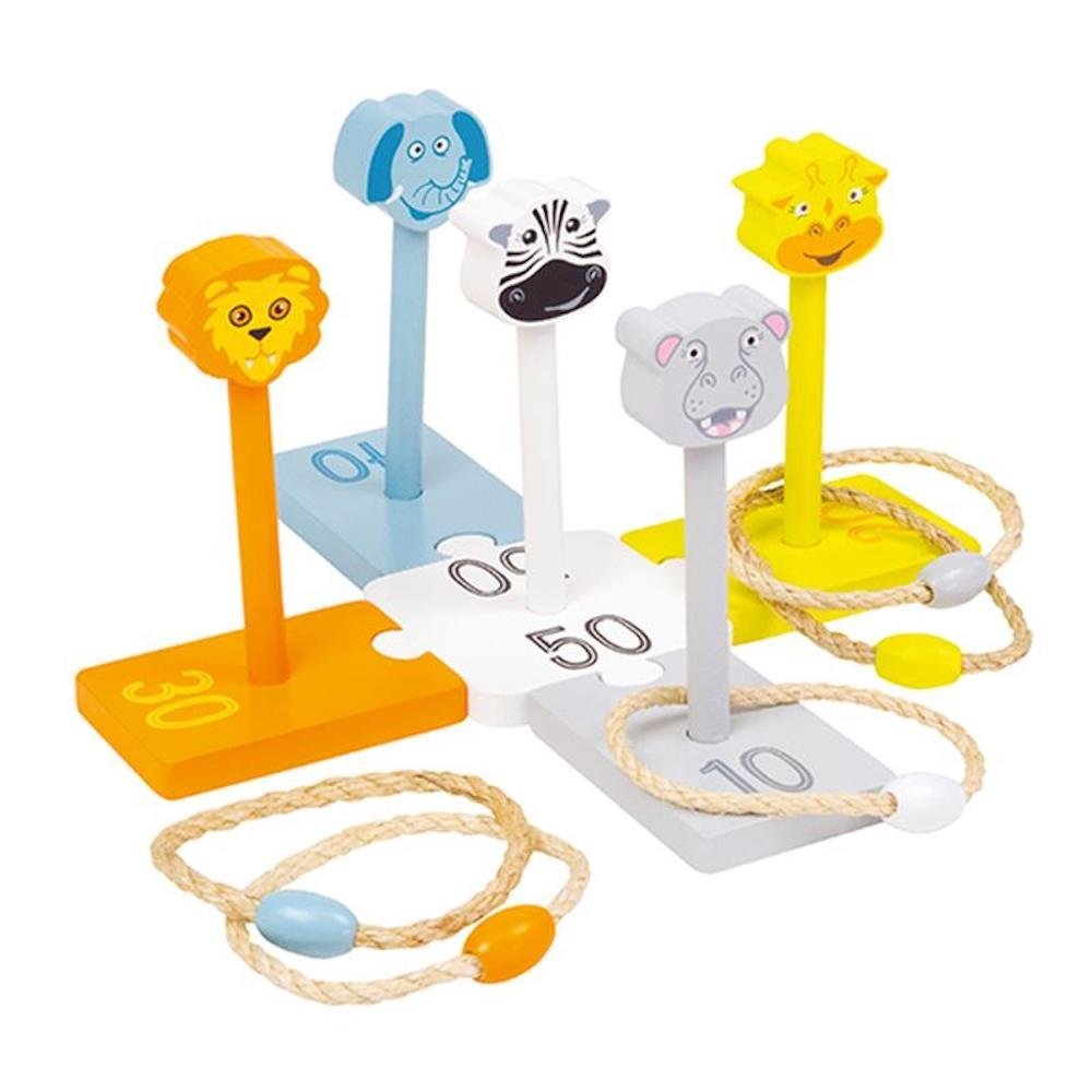 The Happy Puzzle Safari Ring Toss Garden Games
