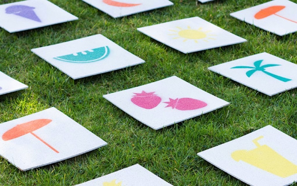 Outdoor games giant lawn matching game from Studio DIY