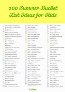 Summer bucket list ideas