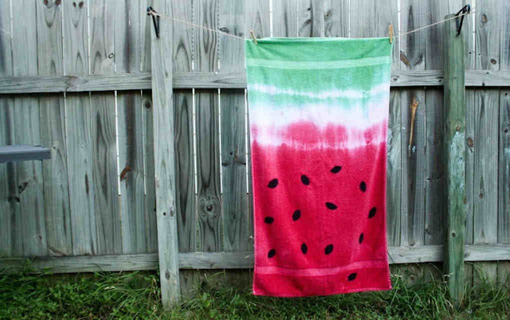 Tie dye towel crafts for kids - Mykidstime