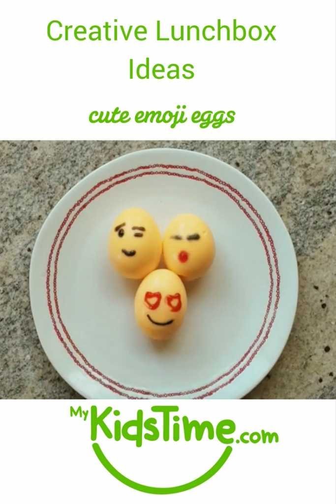 creative lunchbox ideas cute emoji eggs