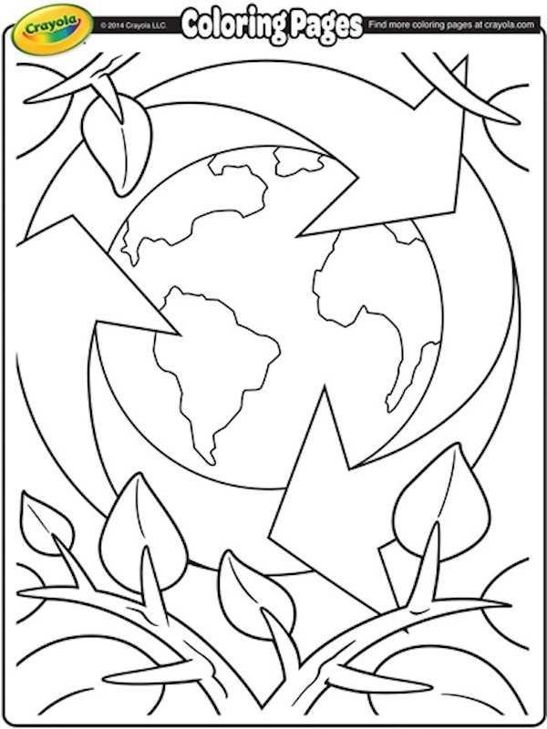 Earth day colouring pages