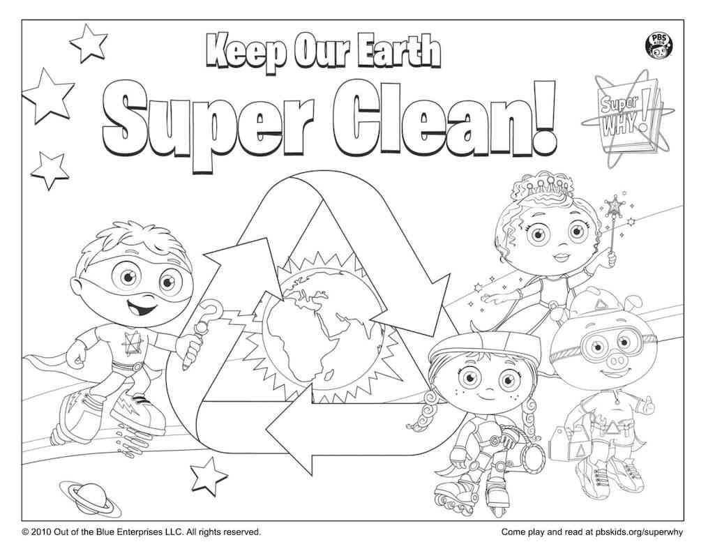 Earth day colouring pages