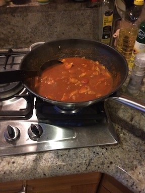 homemade chicken curry