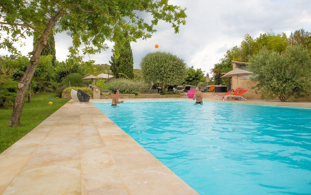 swimming pool at Mas de Thau family resorts in France
