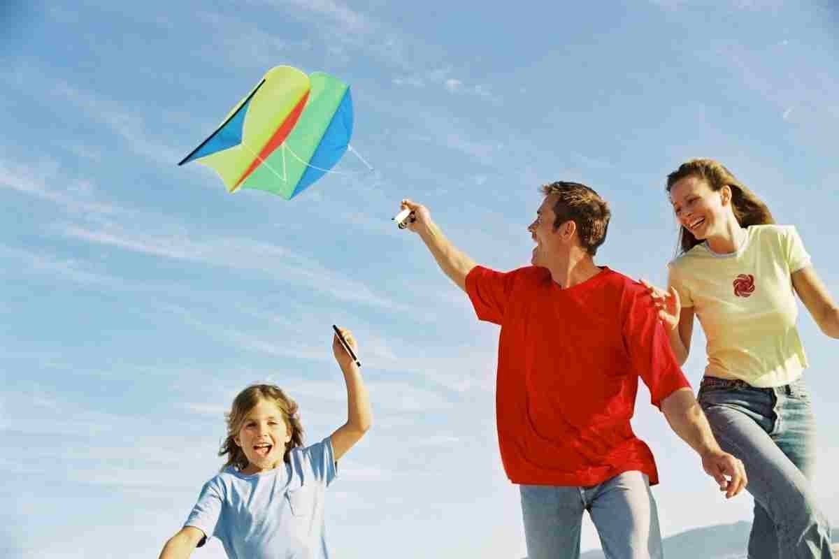 flying a kite