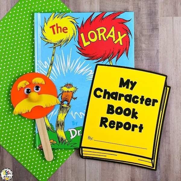 Lorax puppet craft Lorax puppet craft for Dr Seuss crafts