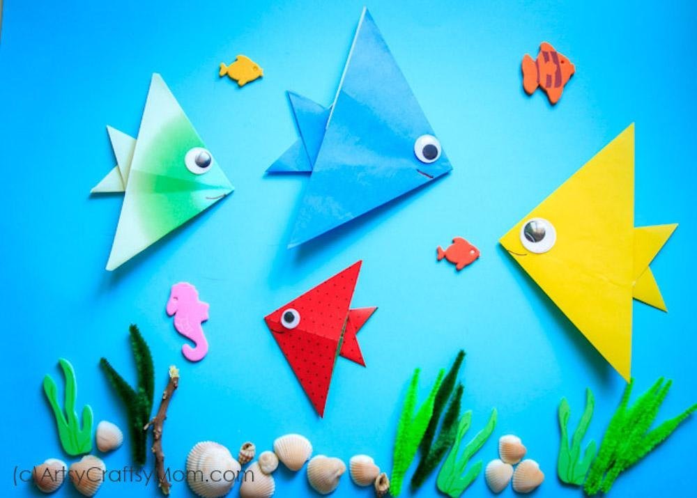 One Fish Two Fish Origami One Fish Two Fish Origami for dr seuss crafts