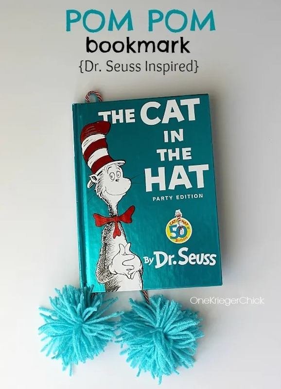 POM-POM-bookmark-15-minute-craft pom pom book mark for dr seuss crafts