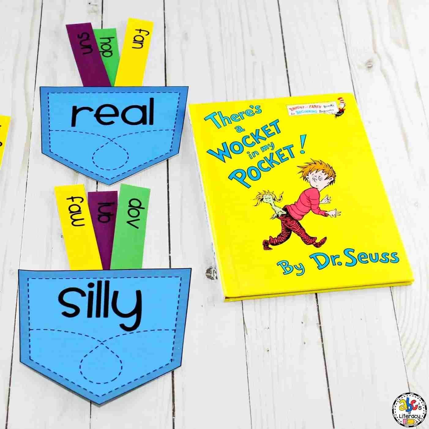 wocket pocket word sort wocket pocket word sort for Dr Seuss crafts