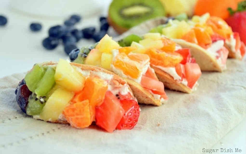 Healthy rainbow desserts