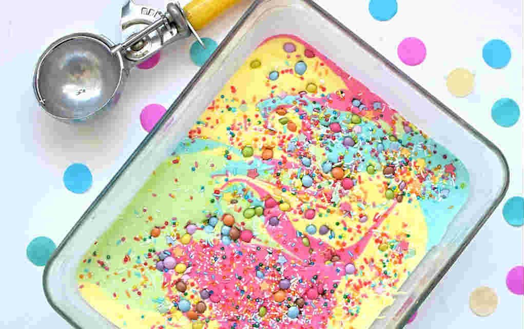 Rainbow ice cream