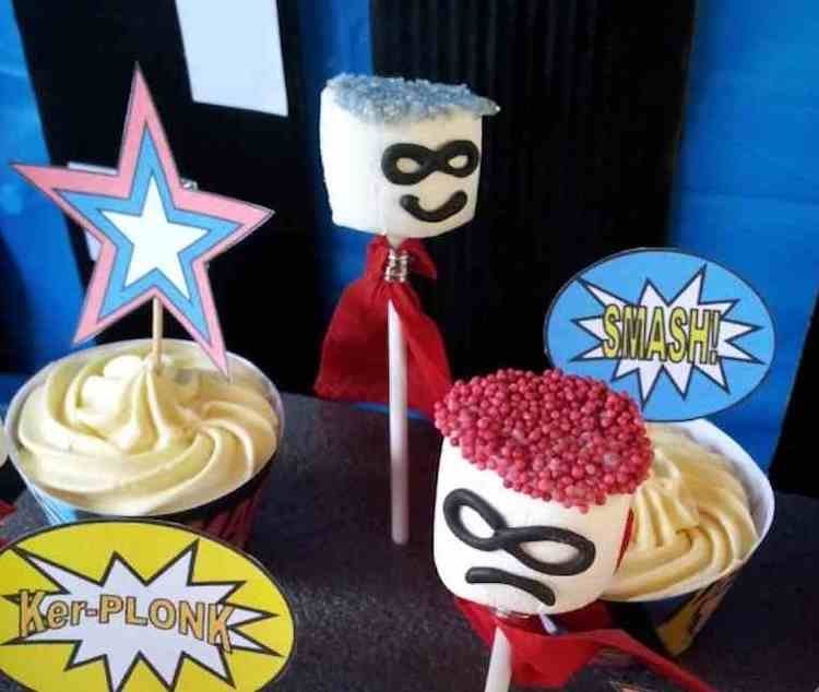 superhero party food container