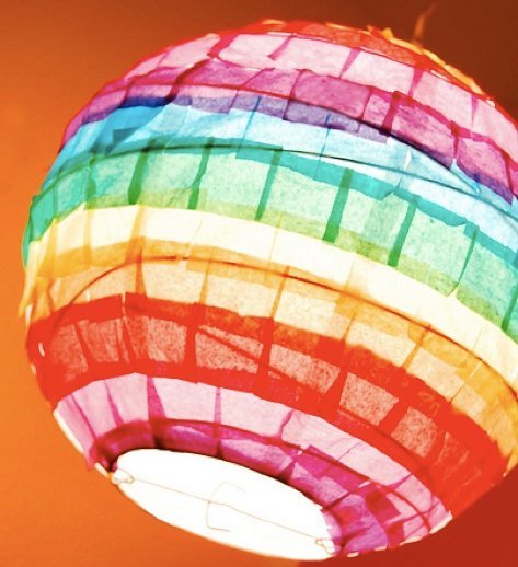Rainbow Paper Lanterns