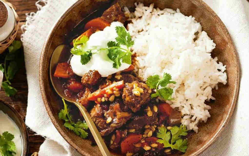 Slow Cooker Moroccan Beef and Barley Stew - Taste - Mykidstime