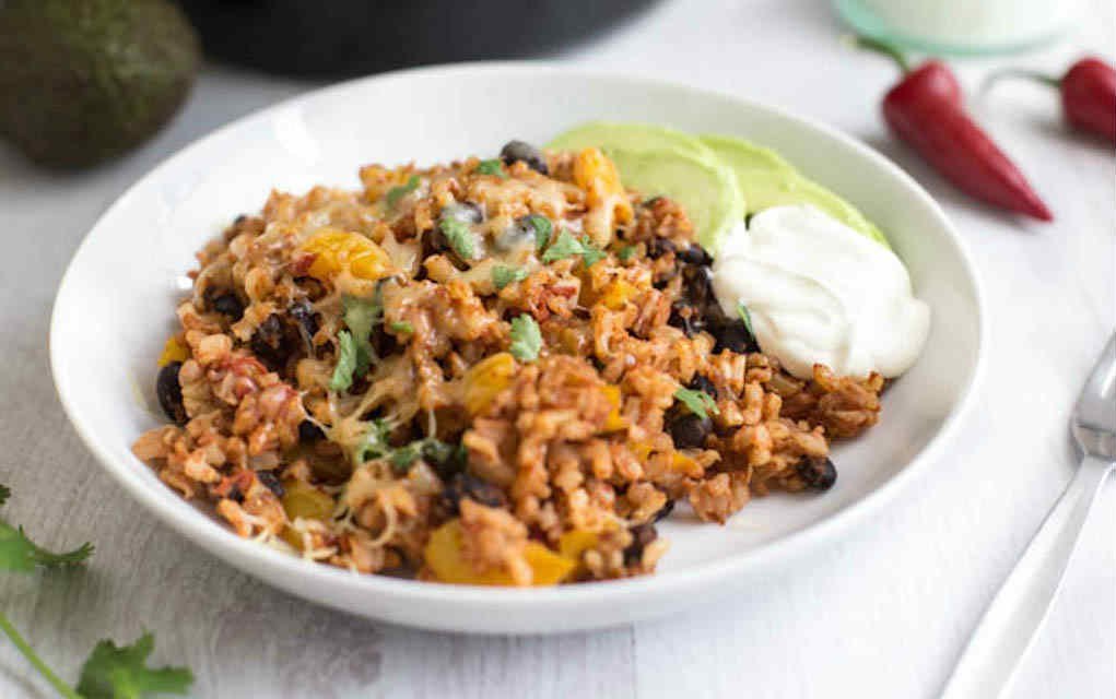 Vegetarian Burrito Bowls - Amuse Your Bouche - Mykidstime slow cooker family meals
