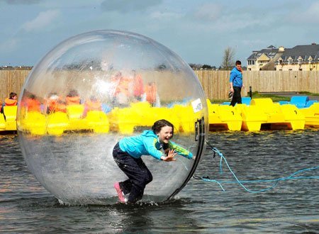 tralee wetlands zorbing